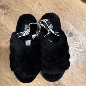 UGG Women's Cozy Black Slippers